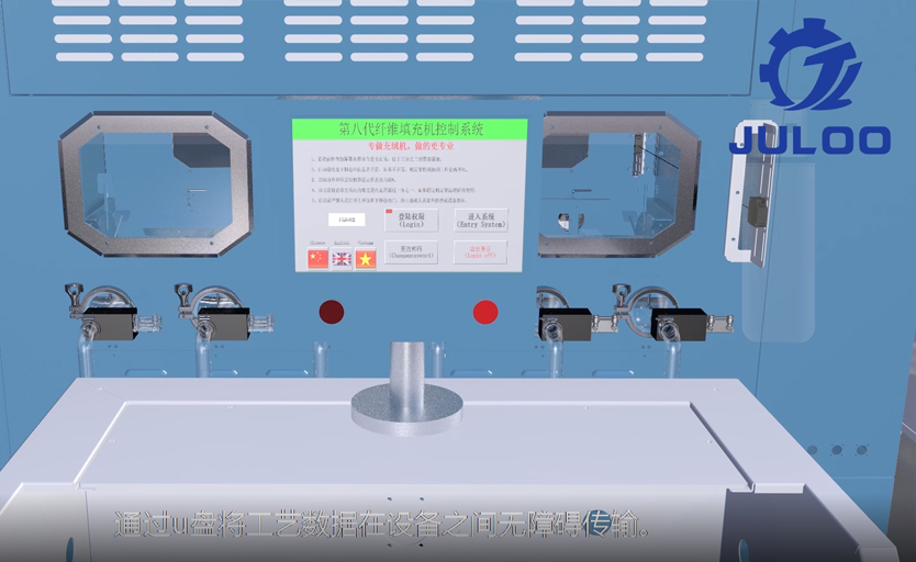 充絨機